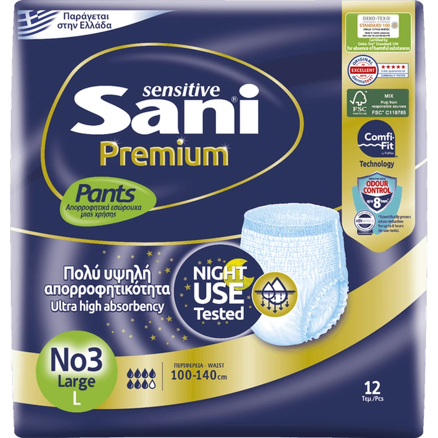 Pantalón SANI Premium nº3 Grande 100-140 12 Piezas
