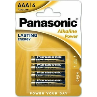 PANASONIC Baterii Alkaline Power AAA 4 bucăți