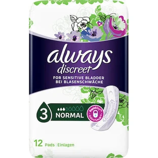 ALWAYS Discreet voor gevoelige blaas Normaal, Acateia Servetten 12 Stuks