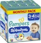 PAMPERS Splashers Pañal Bañador No 3-4 Para 6-11kg Caja 96 piezas