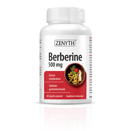 Berberine, 500 mg, 60 capsules, Zenyth