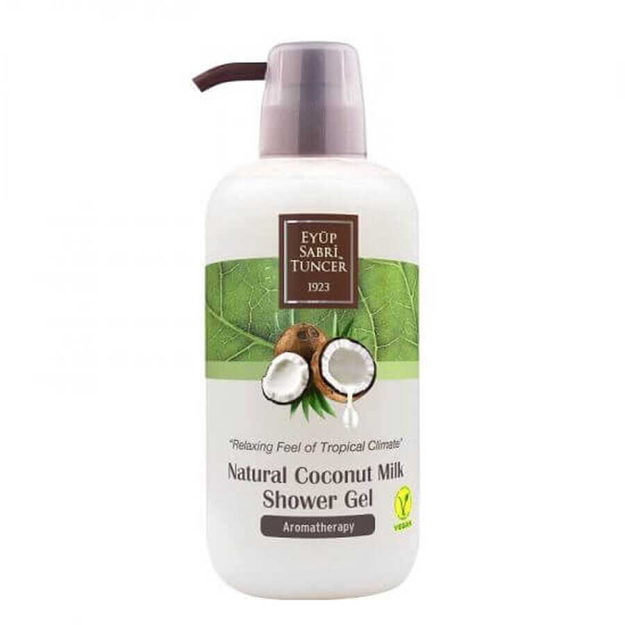 Gel de ducha natural de leche de coco, 600 ml, Eyup Sabri Tuncer