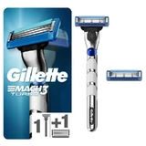 Aparat de ras GILLETTE Mach3 Turbo 3D cu 3 capete de lamă de schimb și bandă de lubrifiere Champions League 2 bucăți
