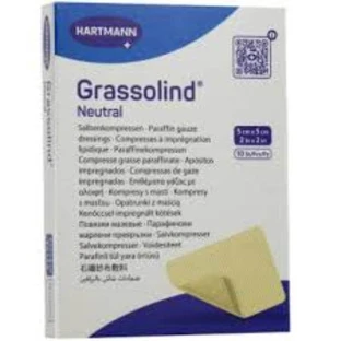 HARTMANN Grassolind Vaseline-Mull sterilisiert 5x5 cm 10 Stück