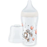 NUK Biberón de Plástico Winnie Pooh Perfecto Contra los Cólicos Con Tetina de Silicona Para 3+ Meses 260ml