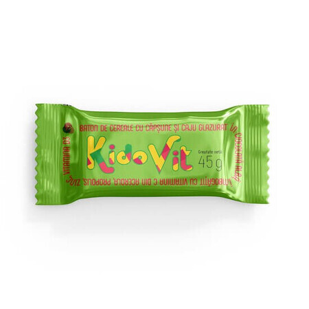 Graanreep met aardbei en cashew KidoVit, 45 g, Remedia