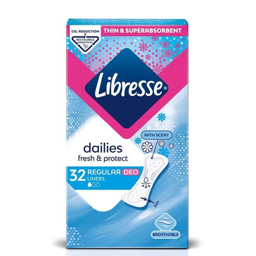 Normal Deo absorbentes diarios, 32 unidades, Libresse