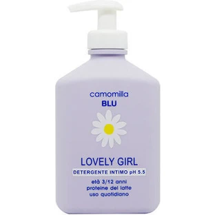 CAMOMILLA Blu Lovely Girl Loción limpiadora suave para niñas de 3 a 12 años pH5.5 300ml