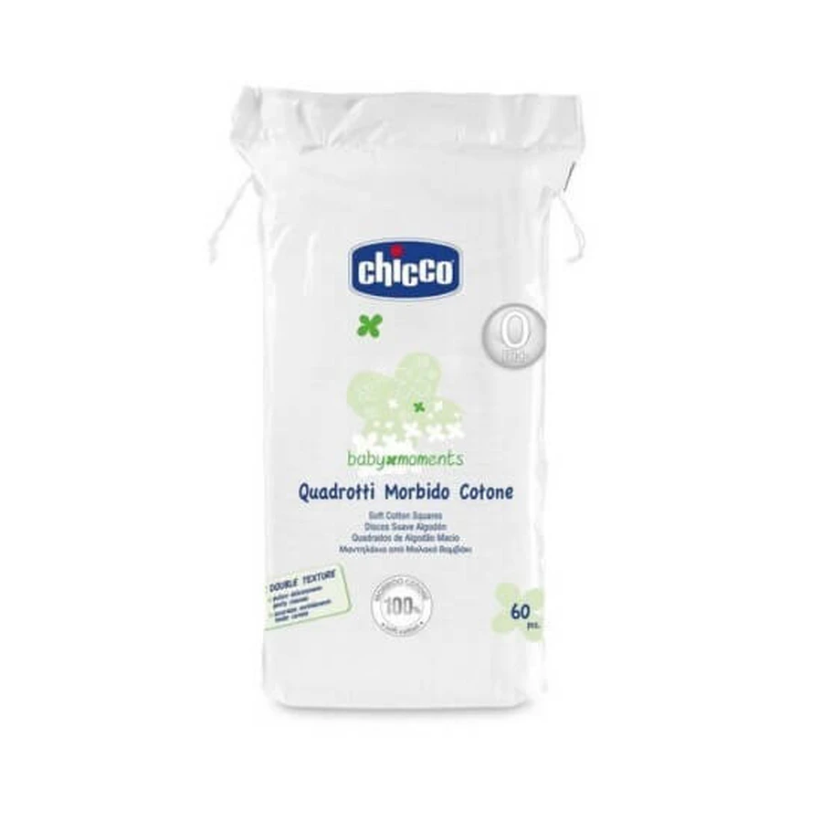 CHICCO Baby Moments Salviettine in cotone morbido x60