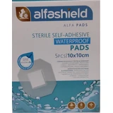 ALFASHIELD Pegatinas Estériles Impermeables 10x10cm 5 Piezas
