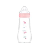 MAM Biberón Matt Feel Good Biberón de vidrio con funda de silicona, a partir de 2+ meses 260ml