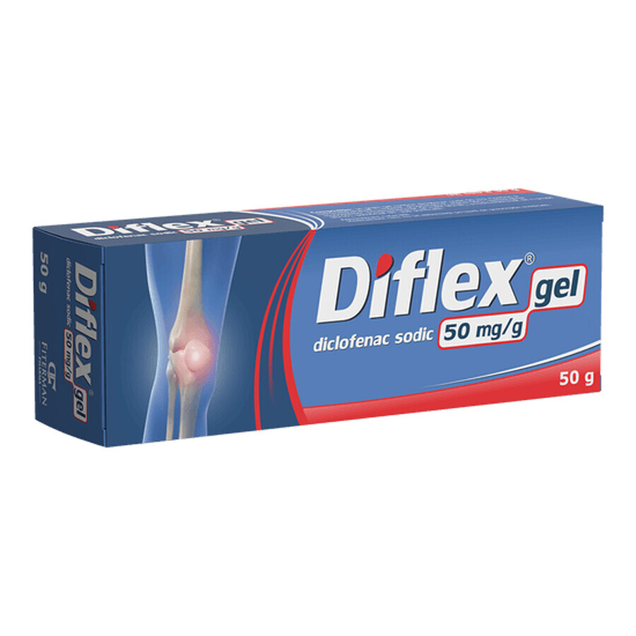 Diflex gel, 50 mg/g, 50 g, Fiterman