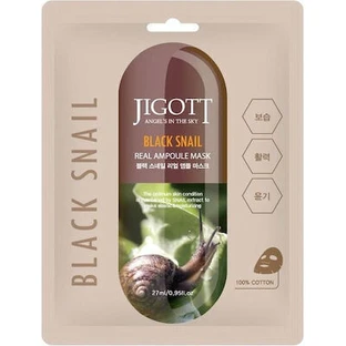 JIGOTT Black Snail Mask Face Mask For Anti-Aging Shine & Cleansing 27ml