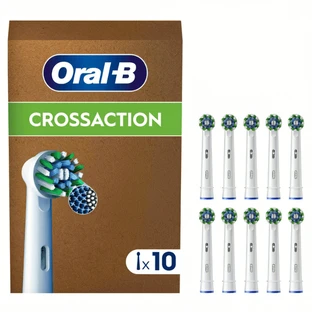 ORAL B Pro Cross Action Ersatzbürstenköpfe für elektrische Zahnbürsten 10 Stück