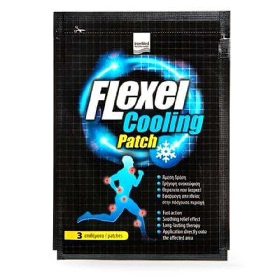 FLEXEL Cooling Patch Parches autoadhesivos, 3 piezas