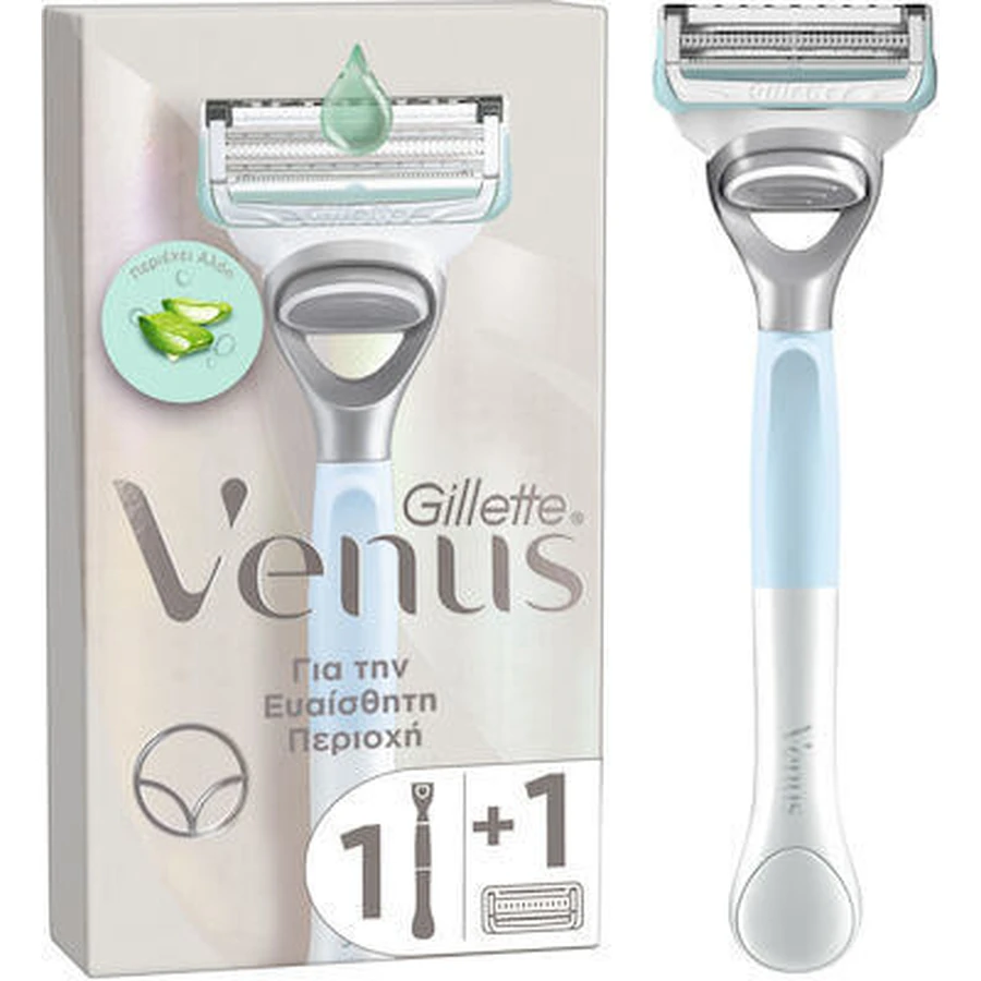 GILLETTE Venus scheerapparaat voor gevoelige huid 1 apparaat & 1 reservehoofd