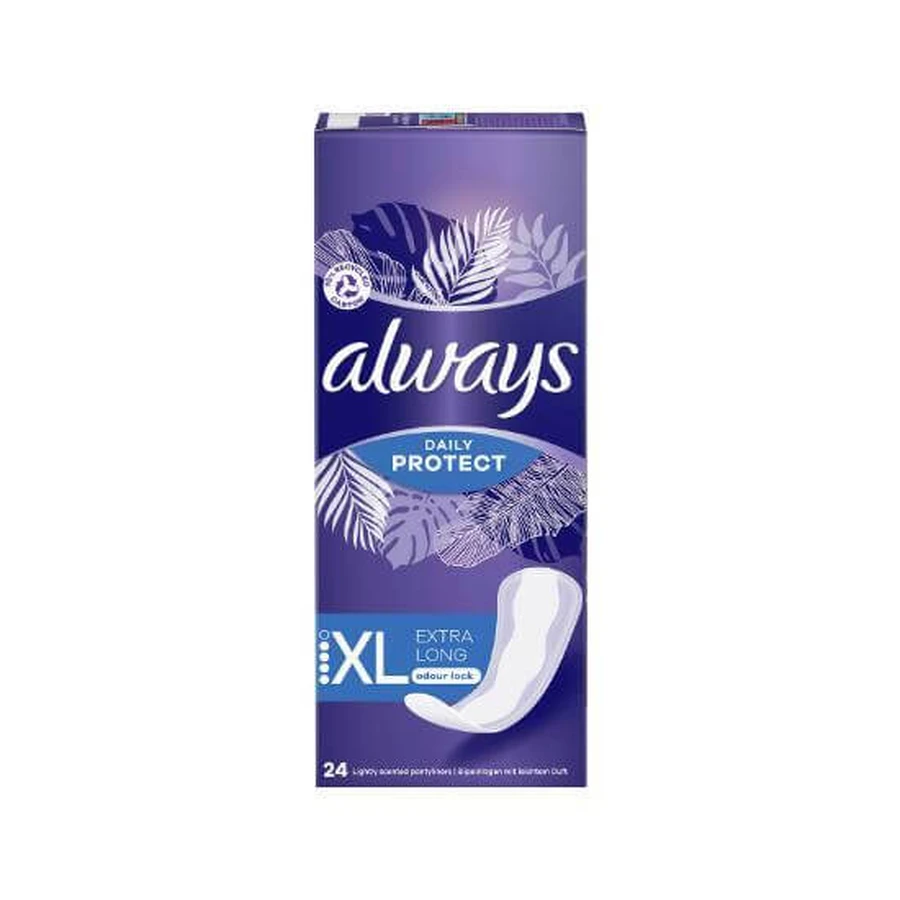Servilletas ALWAYS Daily Protect Odour Lock Extra Largas 24 Piezas