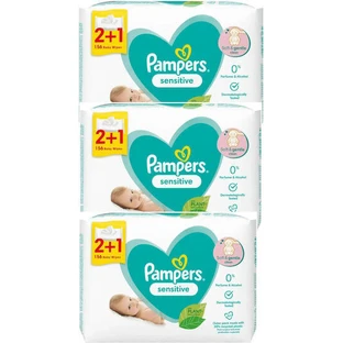PAMPERS Salviette per bambini sensibili 3x52 pezzi (2+1regalo)