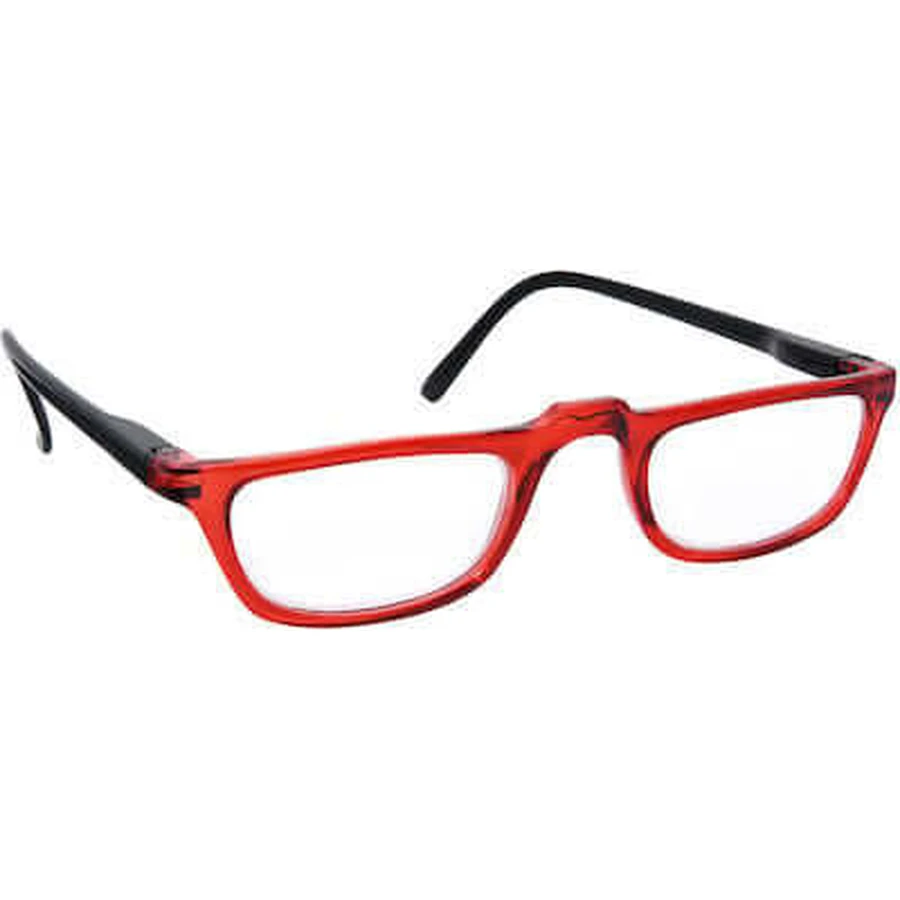 EYELEAD Okulary do czytania i prezbiopii czerwono-czarne czerwono-czarne granulowane E231 +1.50: ceny i cechy