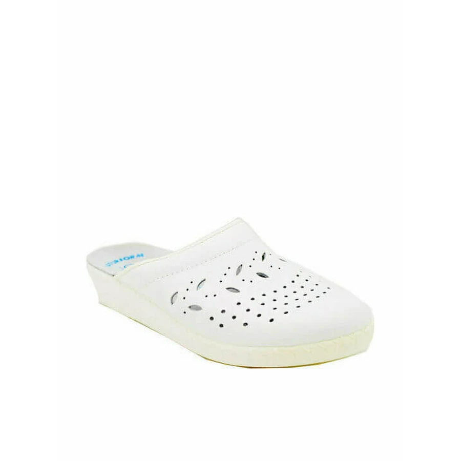 FLY FLOT 1318 Leder Dames Anatomic Sambo Wit Nr 40