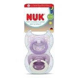 Chupete de Silicona NUK First Choice Classic Day & Night con Funda Para 18-36 Meses 2 Piezas
