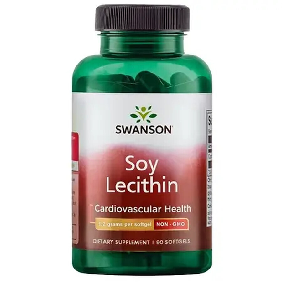 Lecitina, 1200 mg, 90 cápsulas blandas, Swanson Health EE.UU.