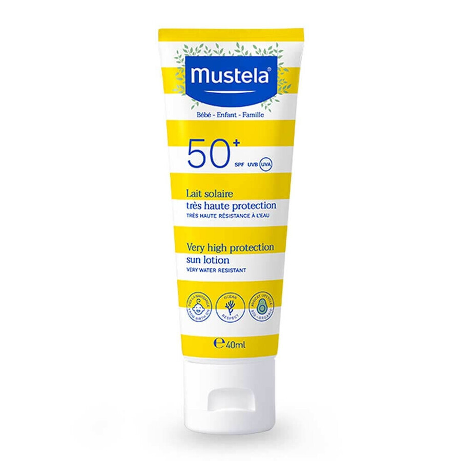 Sun protection lotion with SPF 50+, 40 ml, Mustela