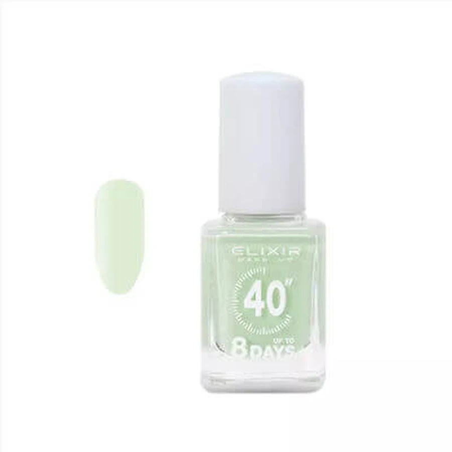 ELIXIR Up To 8 Days Gloss Long Lasting Nail Polish Quick Dry Green 419 13ml