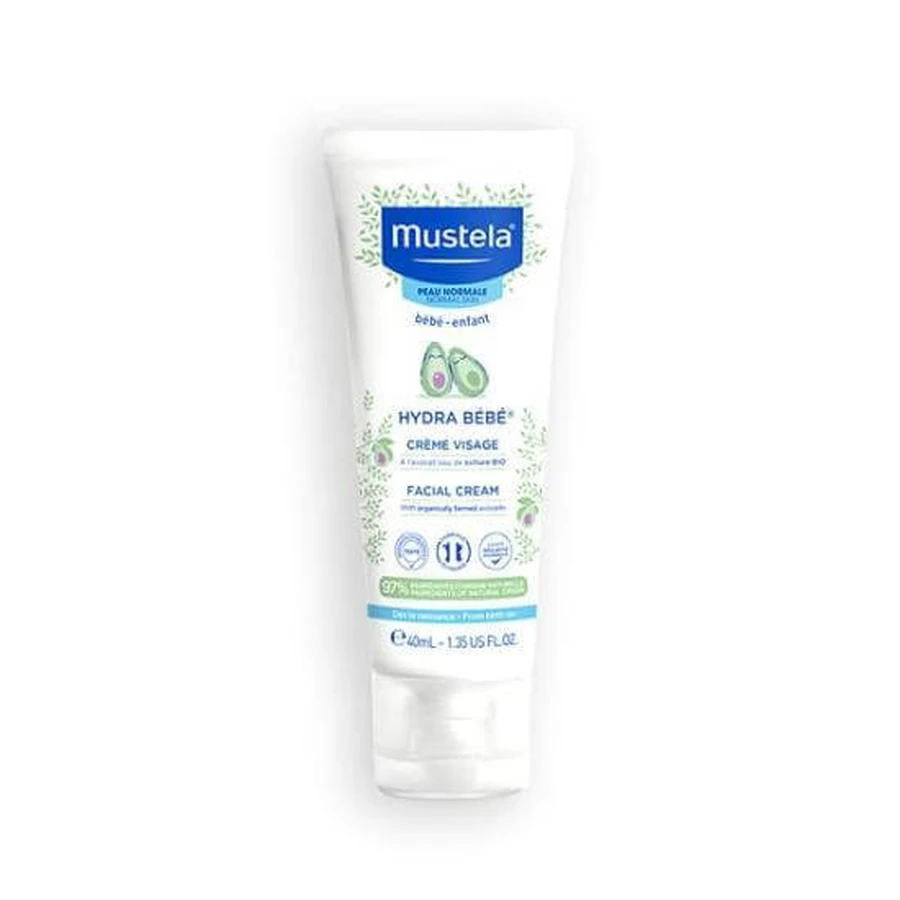 MUSTELA Hydra-Bebe Crème Visage Feuchtigkeitscreme mit Bio-Avocado 40ml