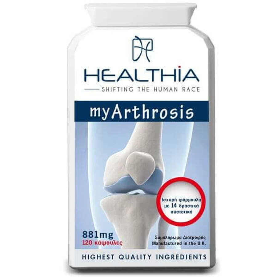 HEALTHIA My Arthrosis 881mg Nahrungsergänzungsmittel für gesunde Gelenke 120 Kapseln