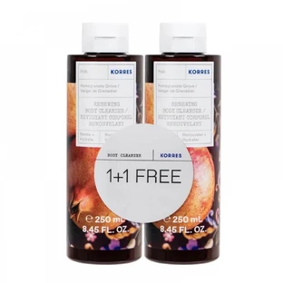 KORRES Pomegranate Grove Renewing Body Cleanser Shower Gel with Tonic Fragrance Pomegranate 2x250ml