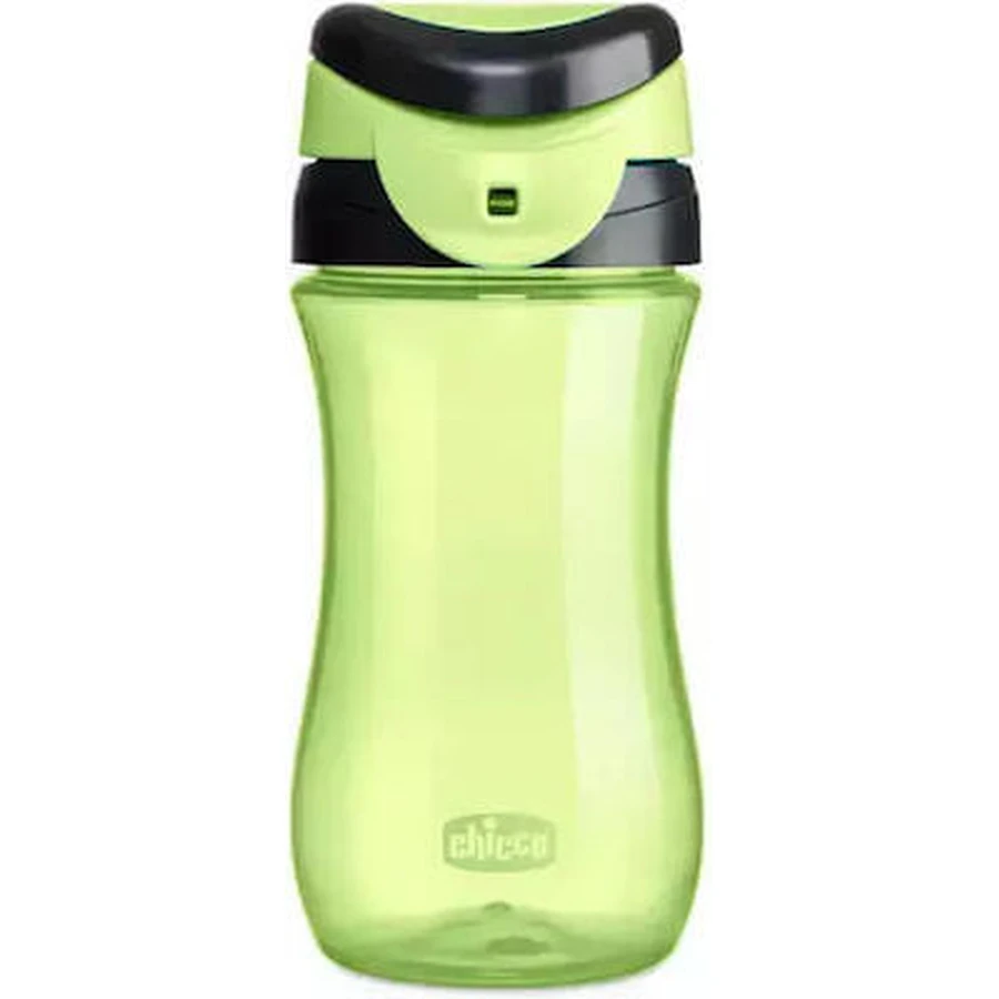CHICCO Kids Cup Plastic drinkbeker voor kinderen vanaf 2 jaar in groene kleur 350ml [06910-30]