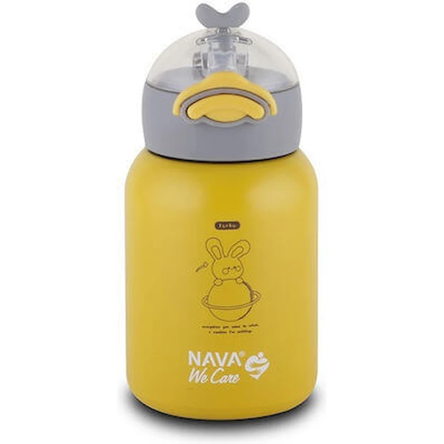 Sticlă NAVA Thermos din oțel inoxidabil We Care galben 350ml (10-110-004)