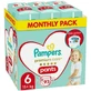 PAMPERS Pampers Miesięczne Pieluchomajtki Premium Care Pants-Braces No6 (+15kg) x93 sztuki