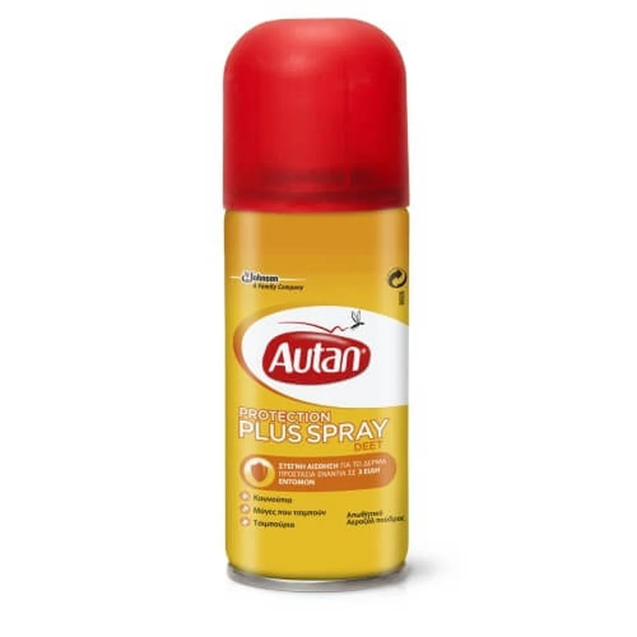 AUTAN Protection Plus Spray repelent de țânțari pentru țânțari, muște și mușcături, potrivit pentru copii 100ml