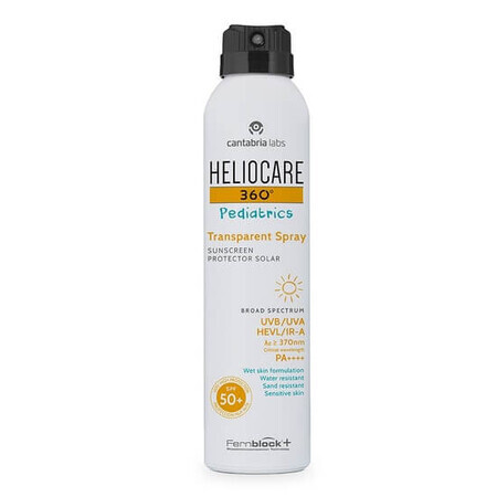 Heliocare 360 Pediatrics Spray Solar con FPS 50+, 200 ml, Cantabria Labs