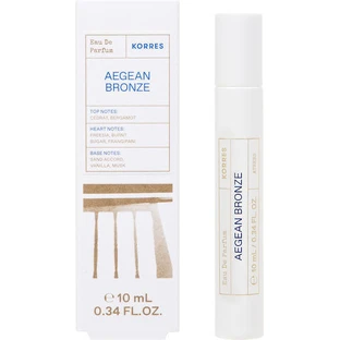 KORRES Aegean Bronze Eau De Pafum Parfum de chihlimbar cu note de bergamotă, Fresian, parfum și nisip 10ml