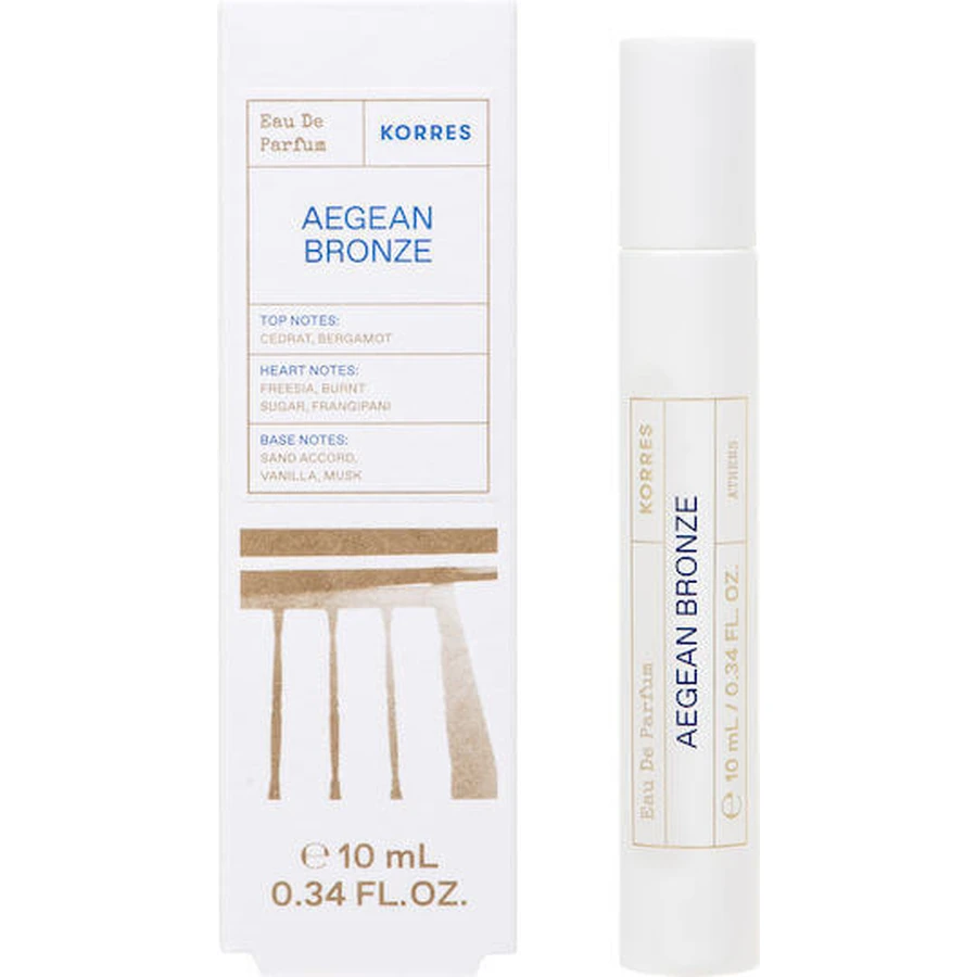KORRES Aegean Bronze Eau De Pafum Parfum de chihlimbar cu note de bergamotă, Fresian, parfum și nisip 10ml