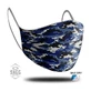 SAGG Maschera unisex in tessuto blu militare