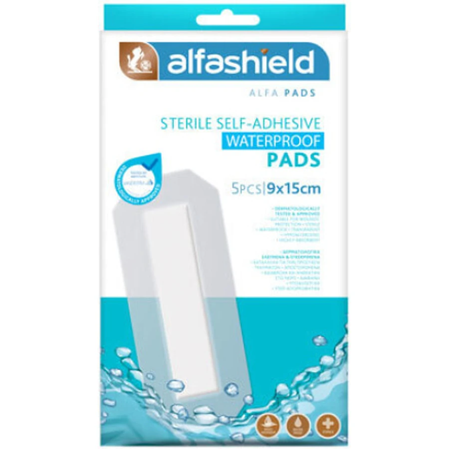 ALFASHIELD impermeabile sterile patch-uri autocolante 15x9cm 5 bucăți