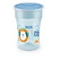 Vaso de entrenamiento NUK Magic Cup con borde y tapa 8m+ 230ml En Varios Colores - Azul
