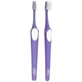 TEPE Spazzolino da denti supremo morbido con testina piccola in vari colori - Viola-Bianco