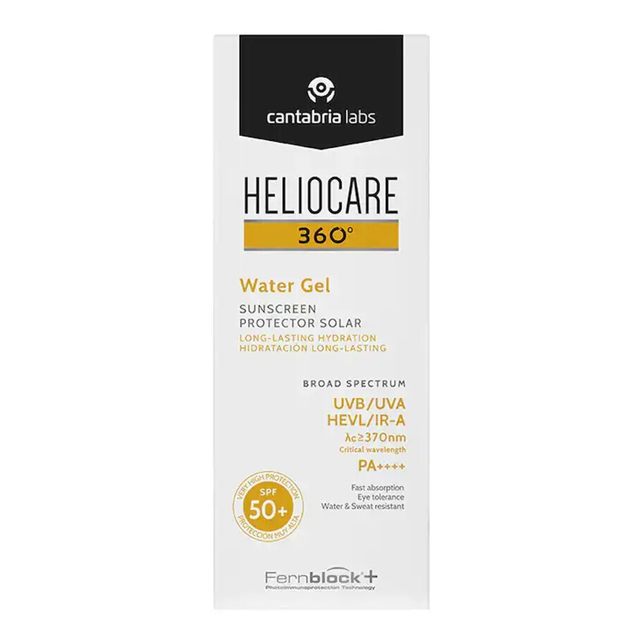 Heliocare 360° Gel SPF50+ Protezione Solare Viso Corpo Pelle Normale Mista, 50ml