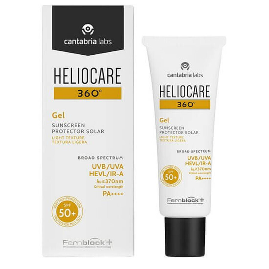 Heliocare 360° Gel SPF50+ Protezione Solare Viso Corpo Pelle Normale Mista, 50ml