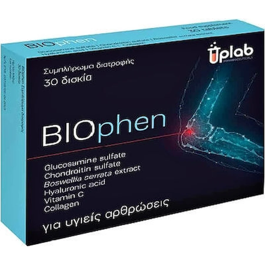 UPLAB Pharmaceuticals Biophen Suplemento para la salud articular 30 comprimidos