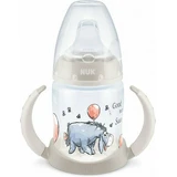 NUK First Choice Biberón Adiestramiento Disney Winnie the Pooh Con Indicador de Temperatura Para 6-18 Meses 150ml 10.743.945 - Blanco