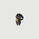 Lock My Cock Cușcă de castitate din plastic cu încuietoare - negru