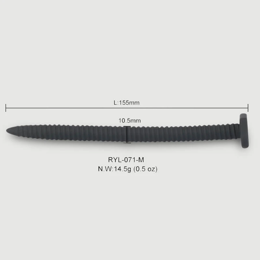 152 x 30 mm Sunet uretral spiralat din silicon - negru