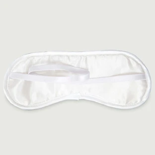 Satin Blindfold - alb