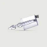 Anal Rosenknospe Vakuum mit Perlenstab - Transparent